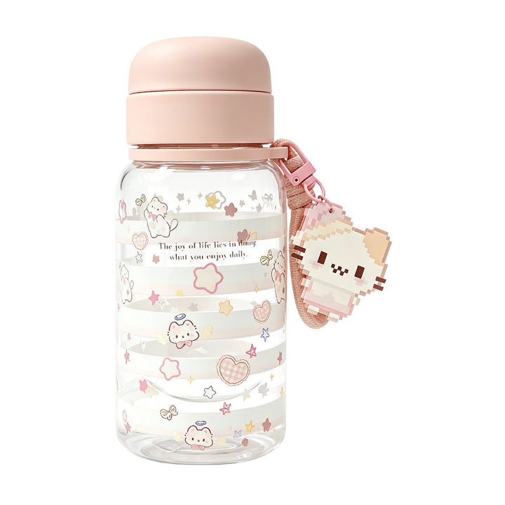Ladies versatile drinking bottle with integrated keychain Kalsten
