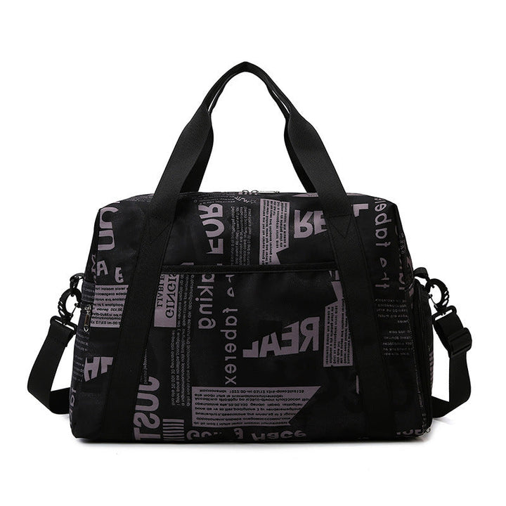 Sporty travel bag with playful elephant pattern Kalsten