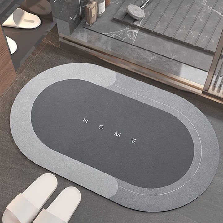 Modern Rectangular Non-Slip Bath Mat Kalsten