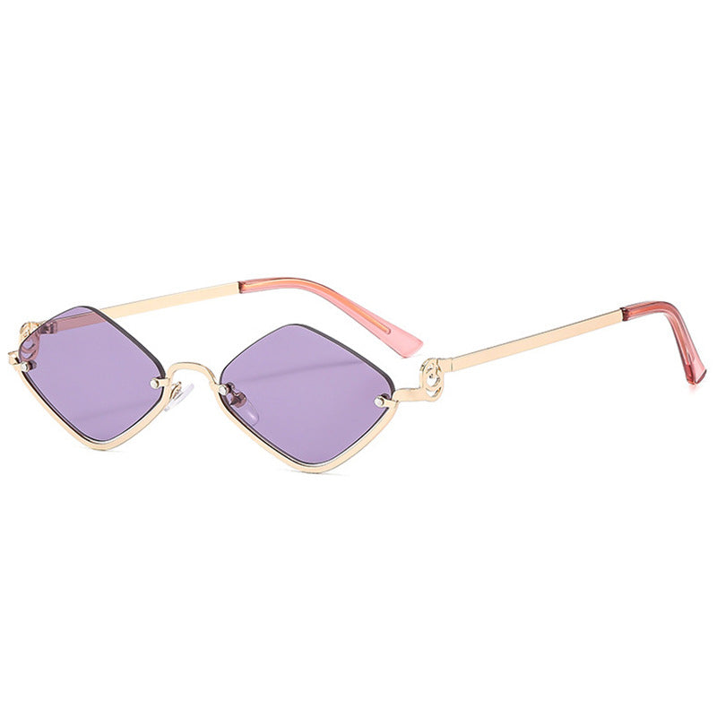 Women's trendy square sunglasses with delicate metal frame Kalsten