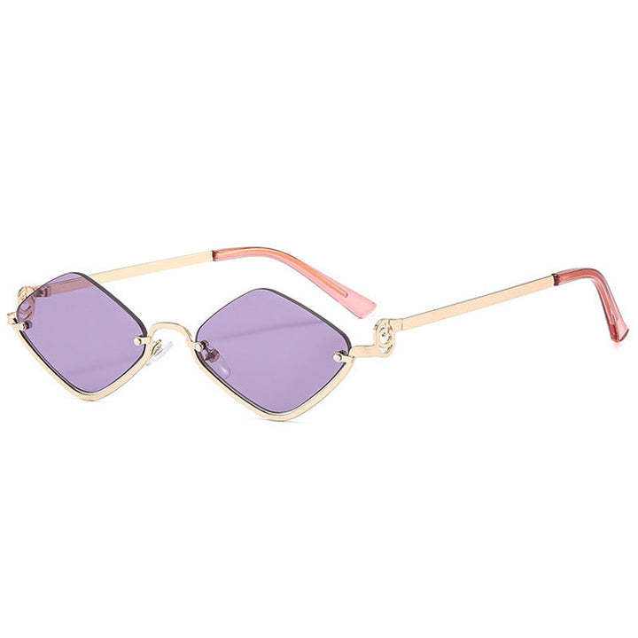 Women's trendy square sunglasses with delicate metal frame Kalsten