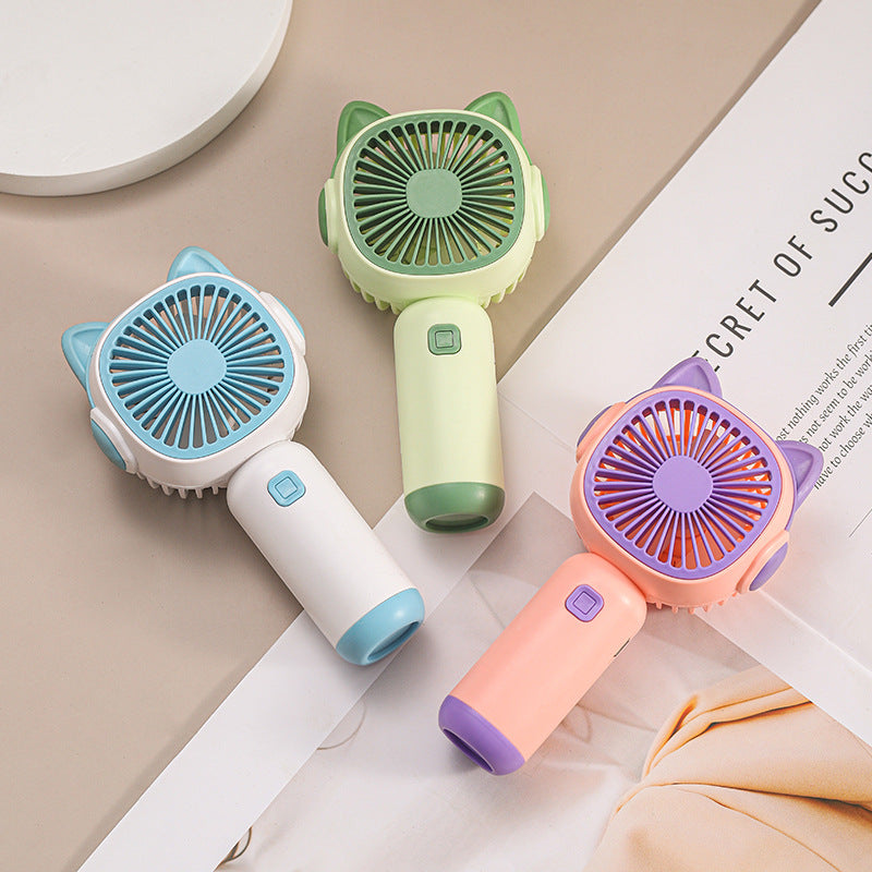 Women Portable Handheld Fan with Fun Cat Design Kalsten
