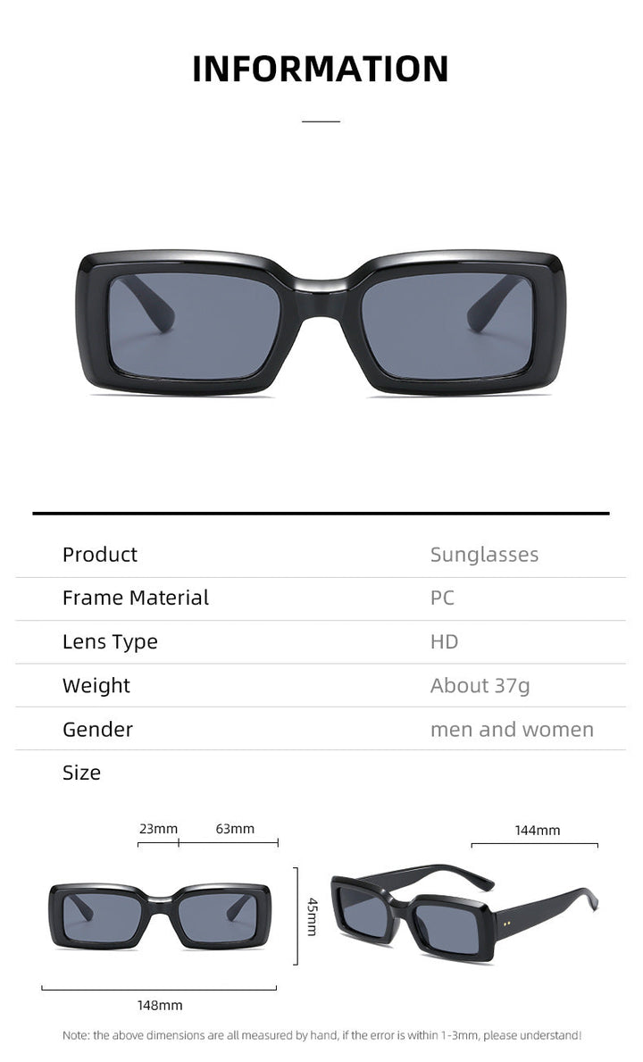 Ladies stylish square sunglasses with mirrored lenses Kalsten