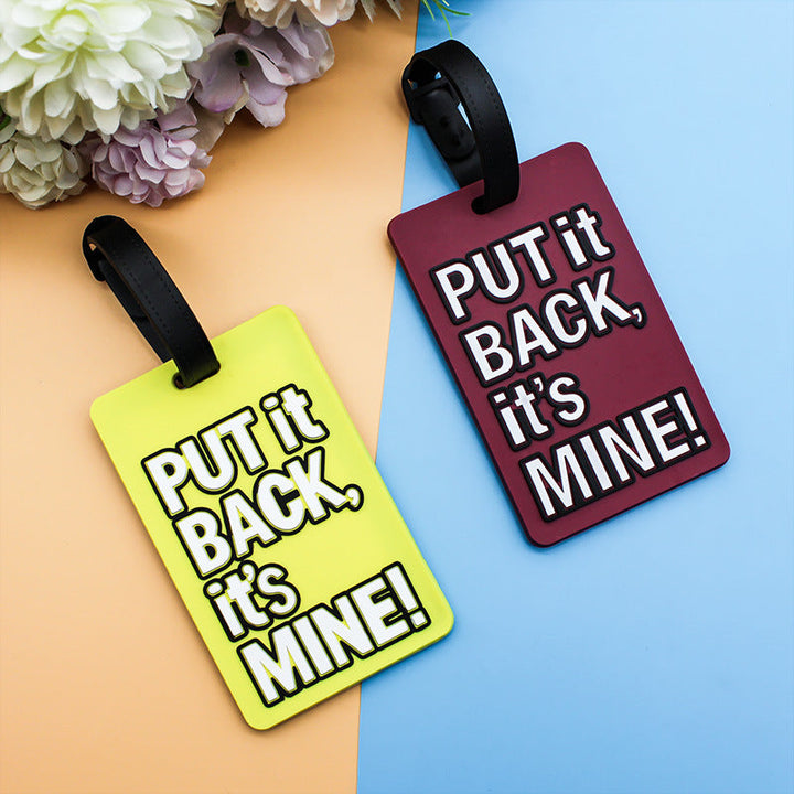 Unisex Luggage Tag with Humorous Saying Kalsten