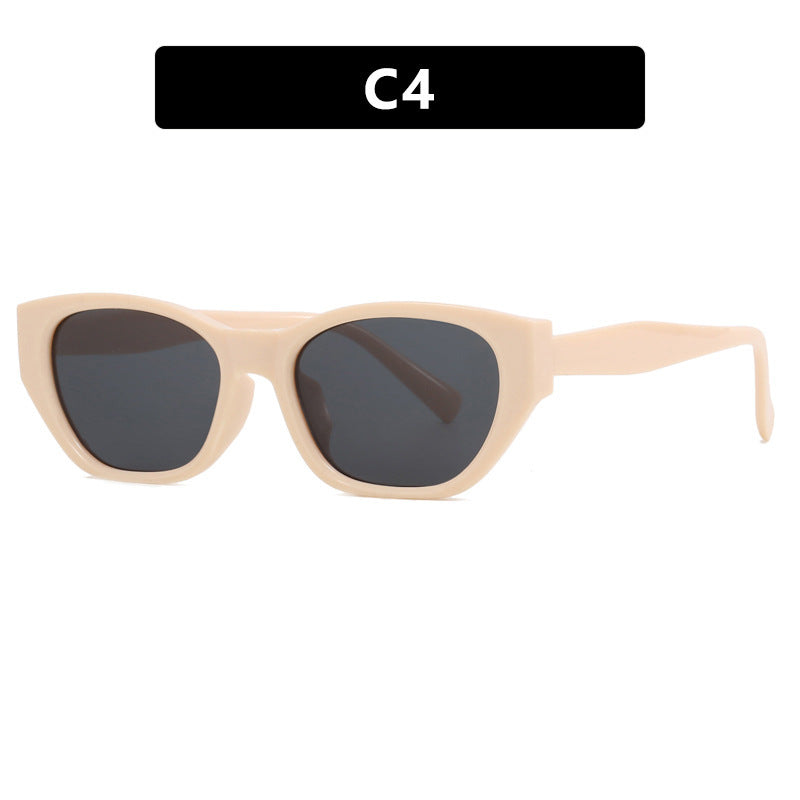 Ladies Cat-Eye Sunglasses with transparent, geometric frame Kalsten