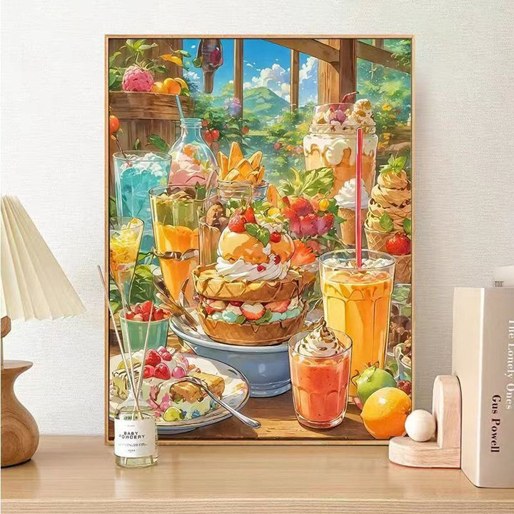 Gourmet Dessert-Themed Canvas Art Print Kalsten