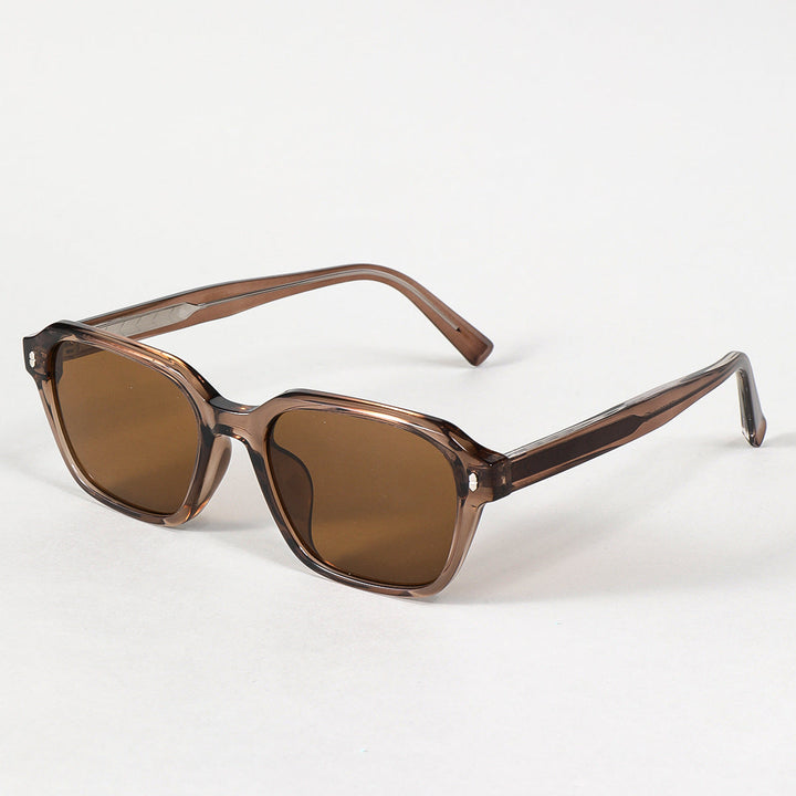 Women's rectangular sunglasses with trendy transparent frame Kalsten