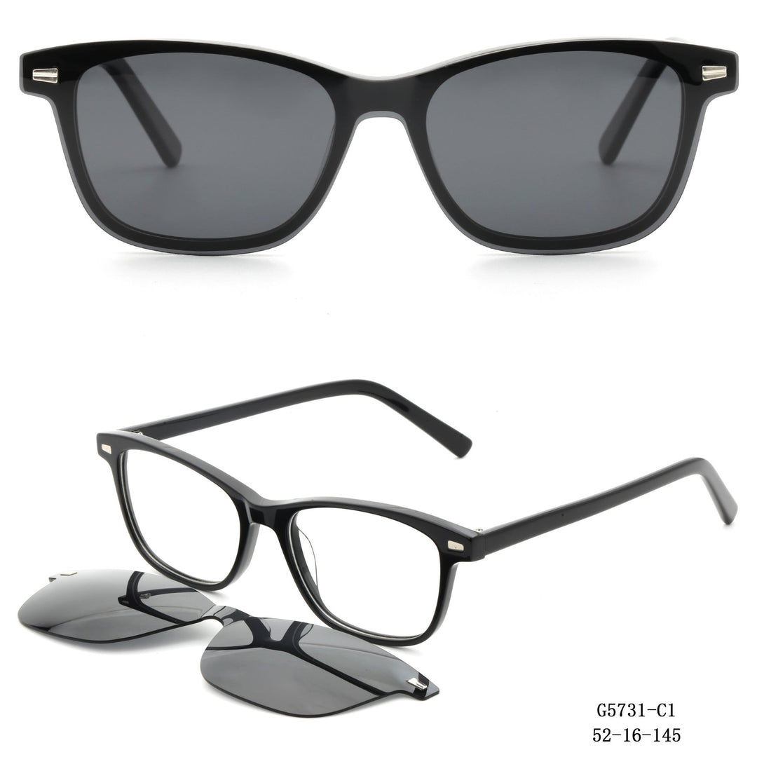 Women's stylish square sunglasses with removable lenses Kalsten