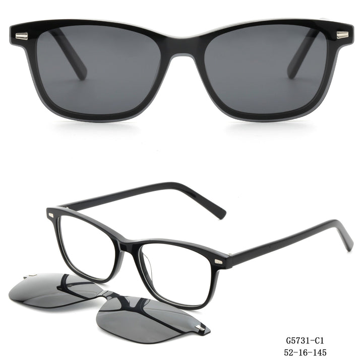 Women's stylish square sunglasses with removable lenses Kalsten