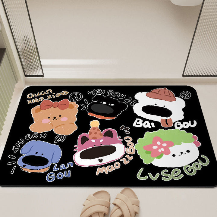 Cartoon-Inspired Bathroom Mat Kalsten