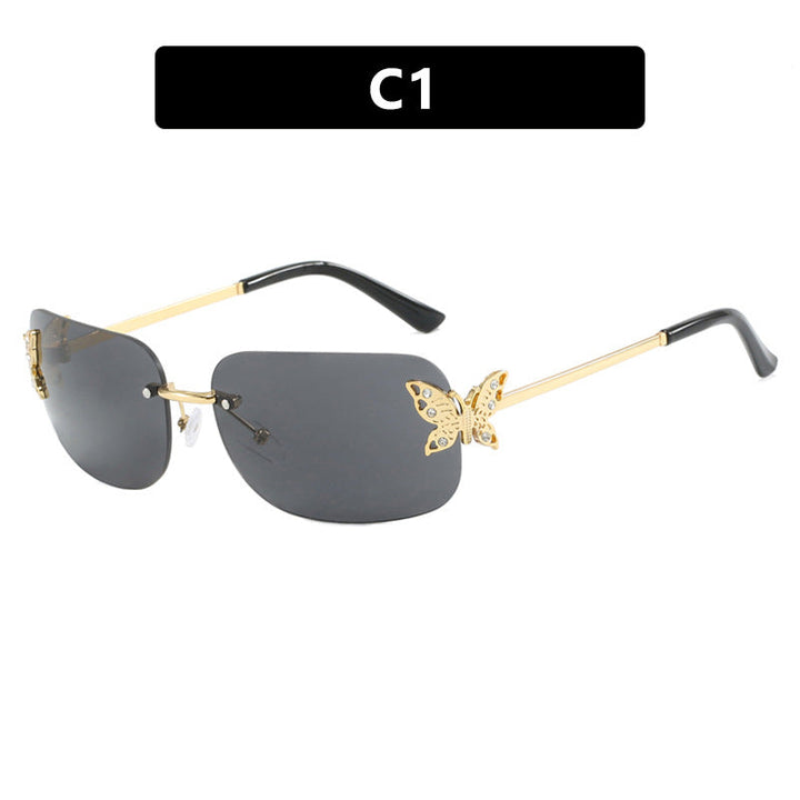 Ladies fashionable sunglasses with delicate butterfly design and protective lenses Kalsten