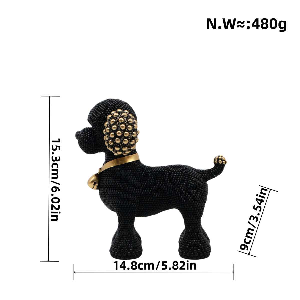 Decorative Dog Sculpture Acalora