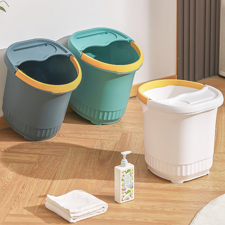 Women's practical and elegant storage bucket with ergonomic handle Kalsten