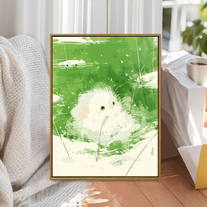 Whimsical Bunny Illustration Canvas Art Kalsten