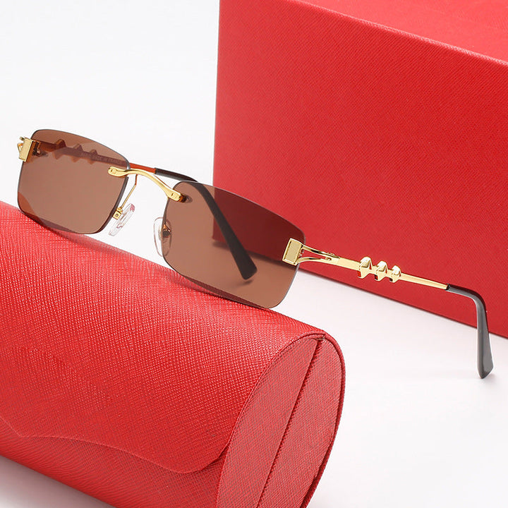 Women’s stylish retro sunglasses with luxurious metal frame and polarized lenses Kalsten
