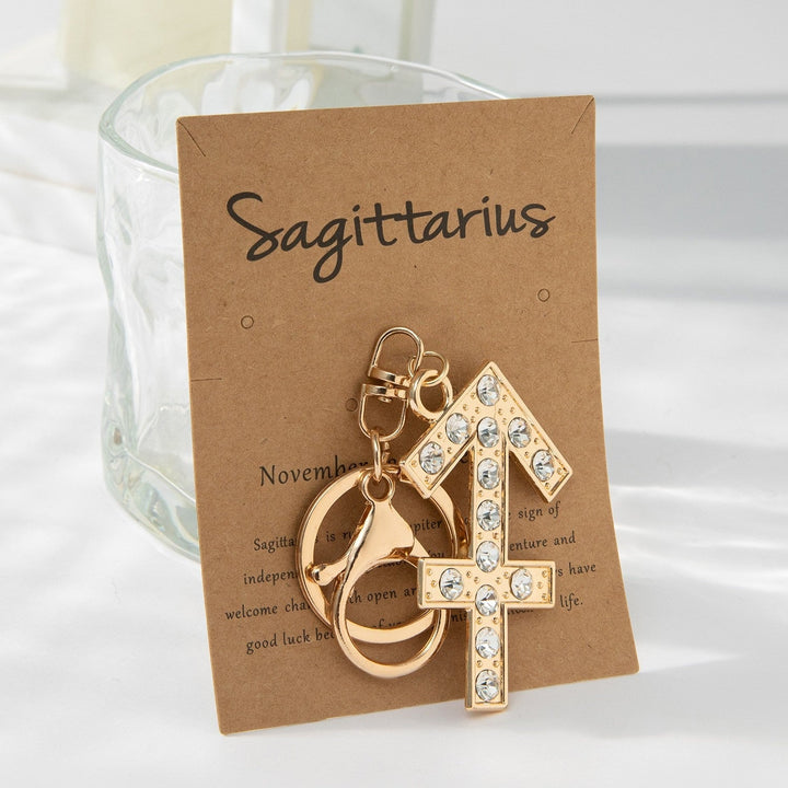 Keychain with Sparkling Bull Symbol Kalsten