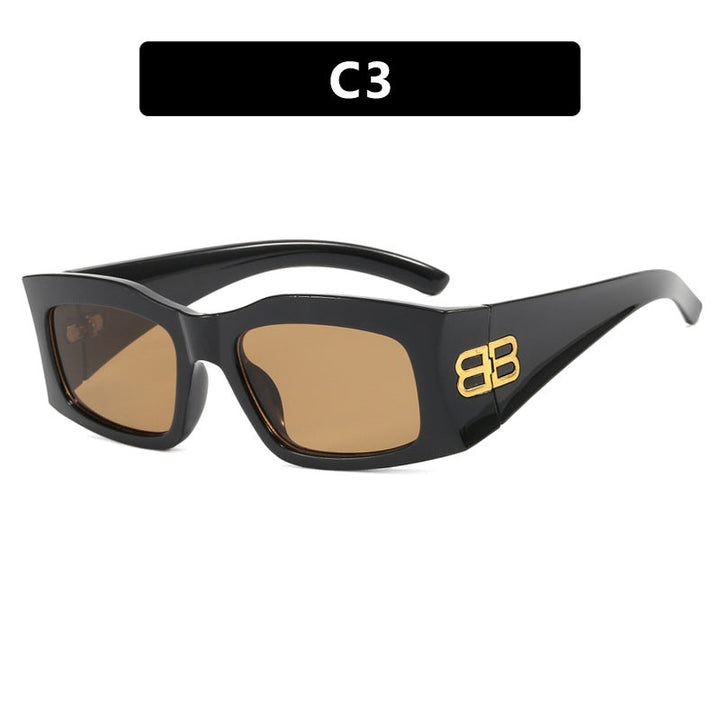 Women's fashionable sunglasses with angular frame and polarized lenses Kalsten