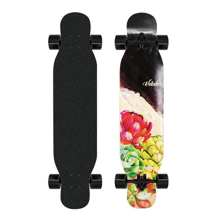 Artistic Lion-Emblazoned Longboard Kalsten