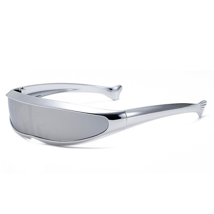 Women Futuristic Designer Sunglasses with Stylish Gold Frame Kalsten