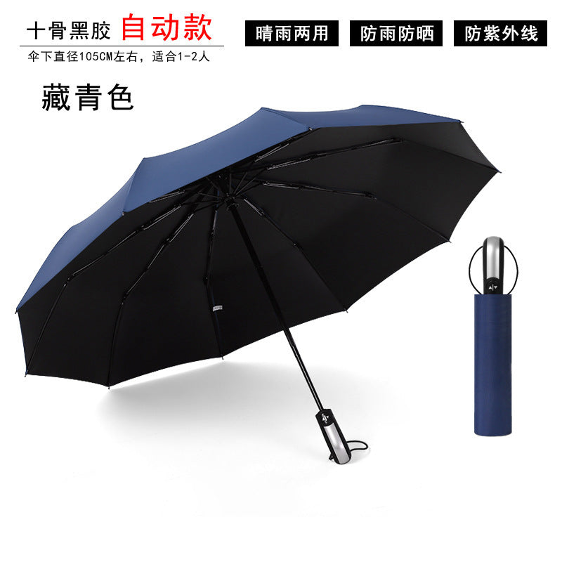 Women’s Automatic Folding Umbrella with Durable Material and Ergonomic Handle Kalsten