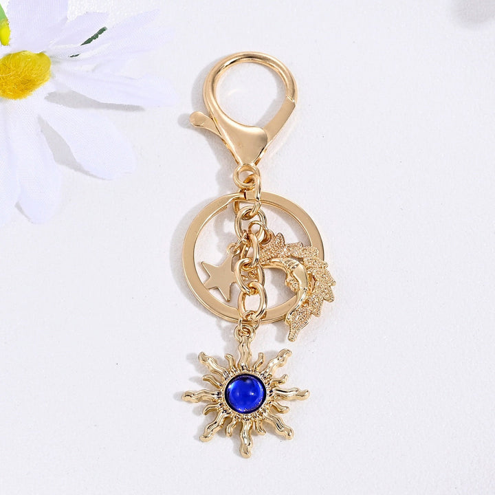 Keychain with Sparkling Sun Motif Kalsten