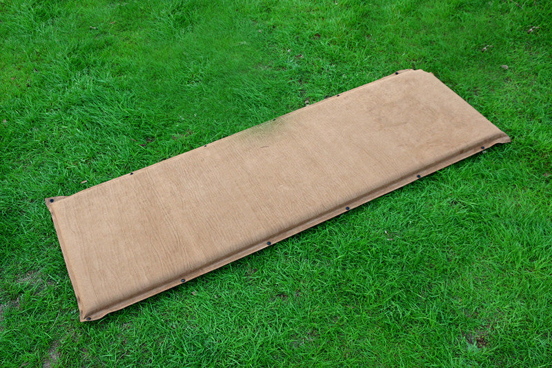 full-length camping sleeping pad with heavy-duty canvas cover and reinforced snap grommets Kalsten