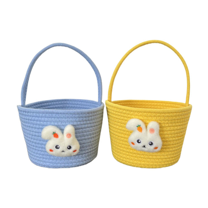 Ladies decorative basket with cute rabbit motif Kalsten