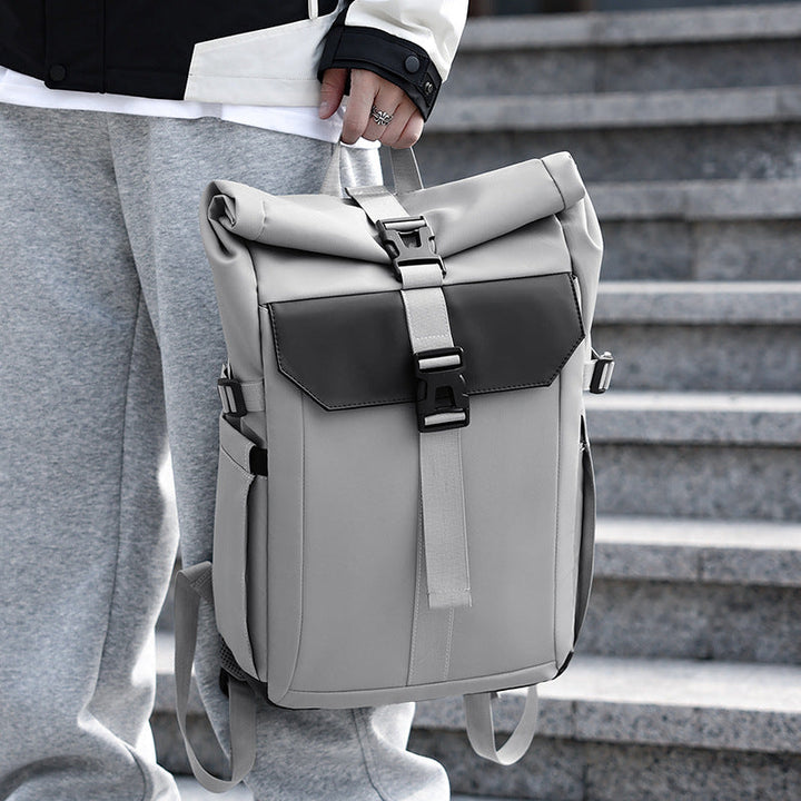 Robust rolltop backpack with ergonomic carrying system and versatile storage space Kalsten