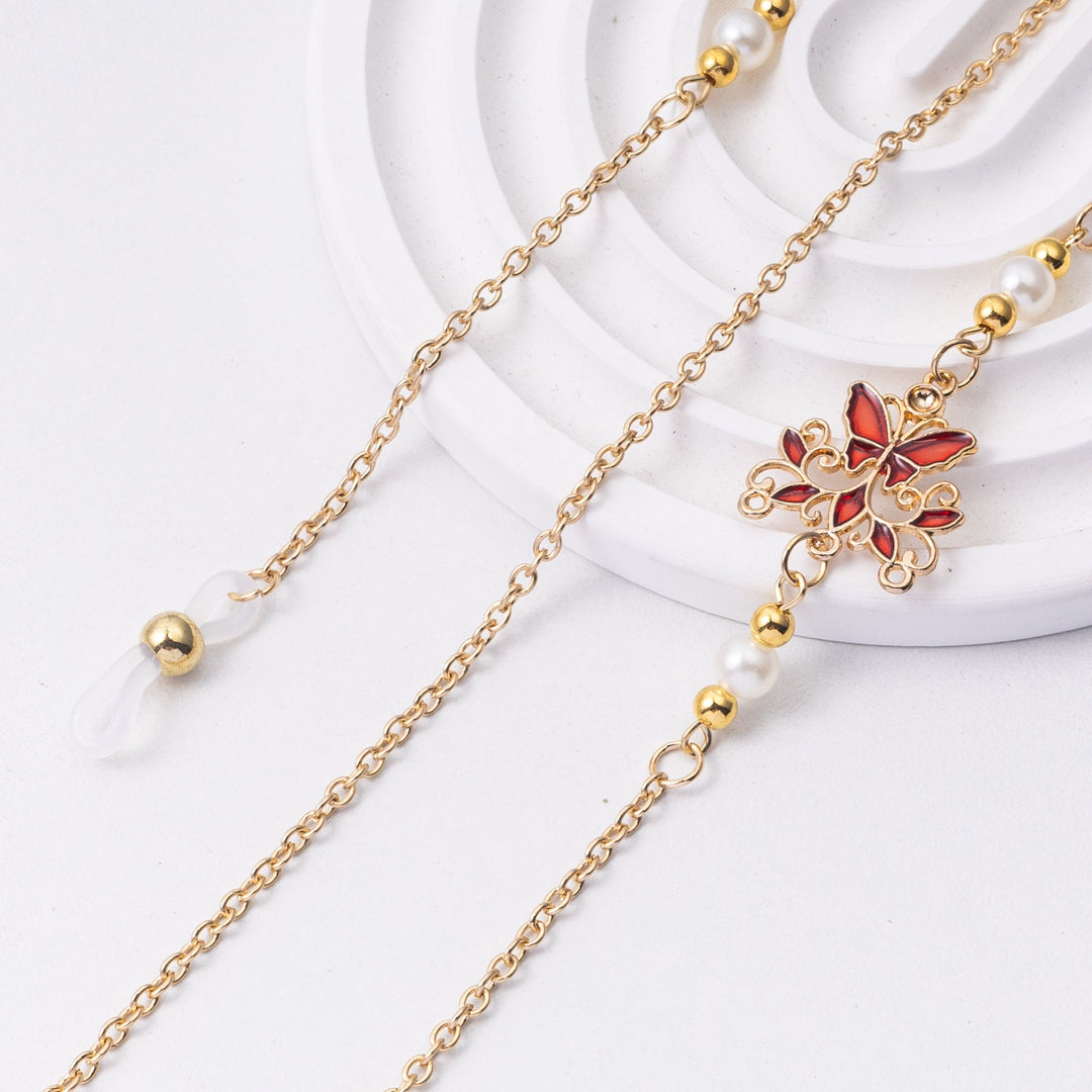 Elegant Floral Eyewear Chain Kalsten