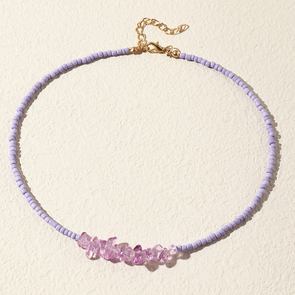 Pearl and Beaded Choker Necklace Kalsten