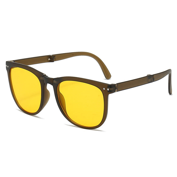 Ladies trendy sunglasses with multifaceted frame Kalsten