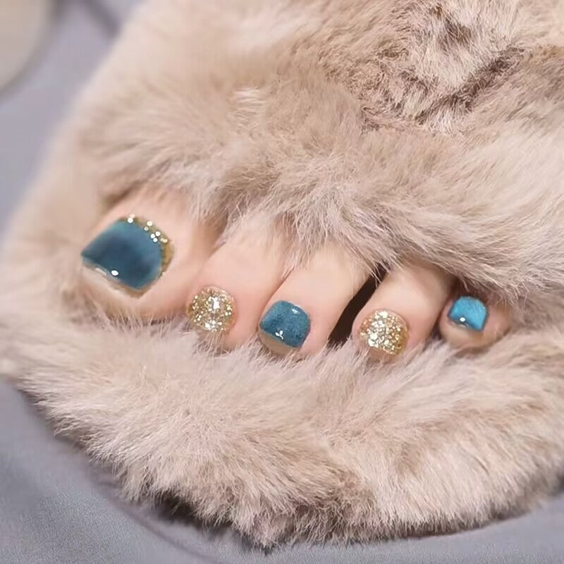 Decorative 3D Crystal-Embellished Nail Art Extensions Kalsten
