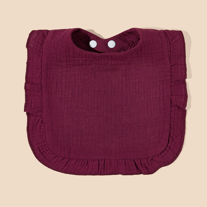 Soft Ruffled Muslin Baby Bib kalsten