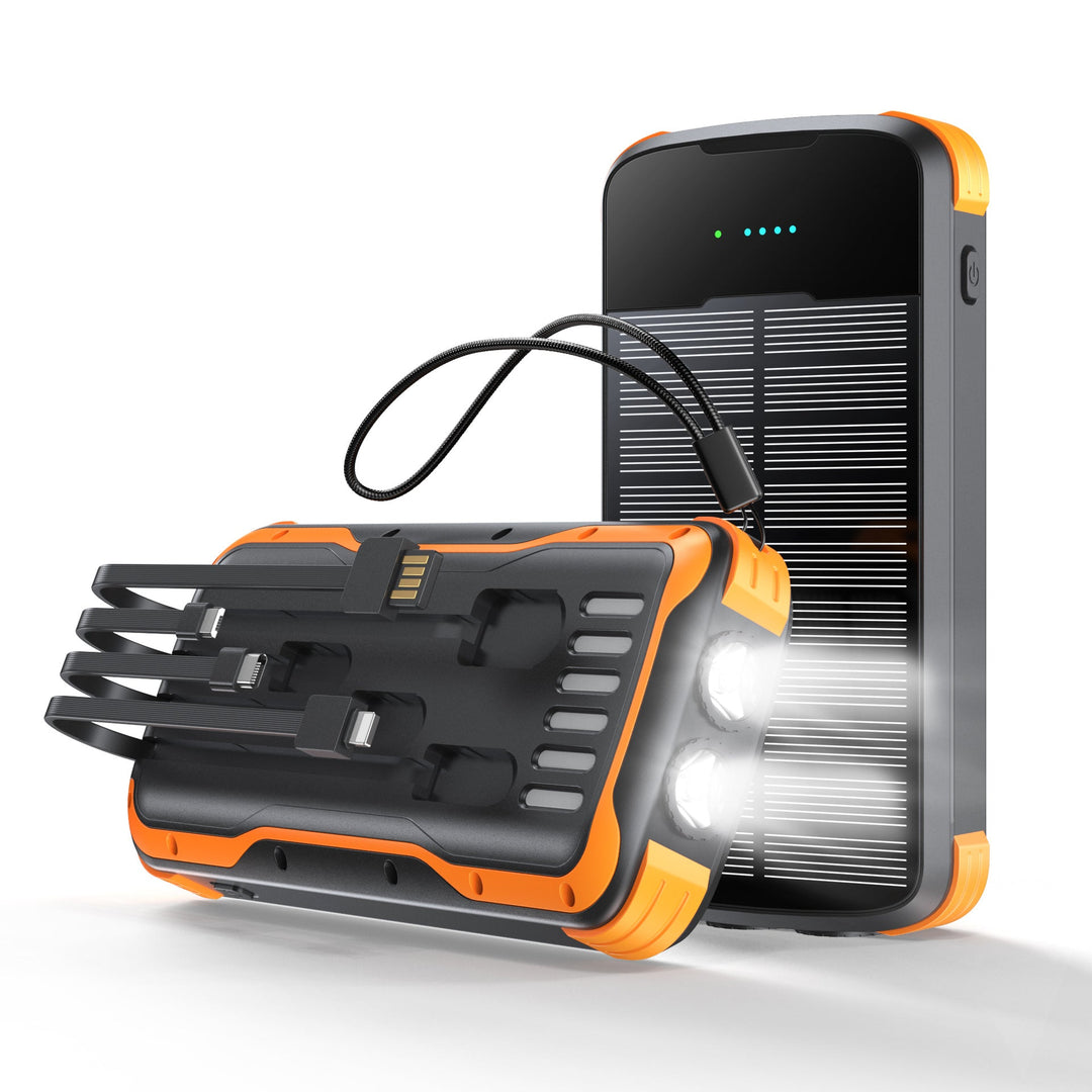Multifunctional Solar Power Bank with LED Flashlight Kalsten