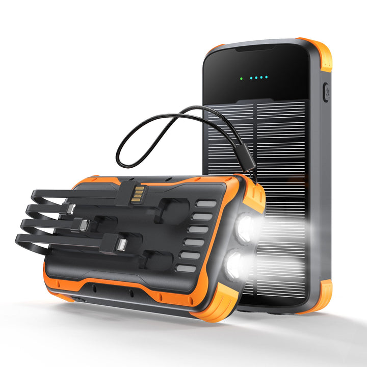 Multifunctional Solar Power Bank with Integrated LED Lamp and Multiple Ports Kalsten