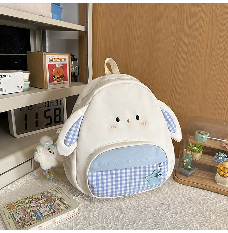 Adorable Bunny-Ears Mini School Backpack