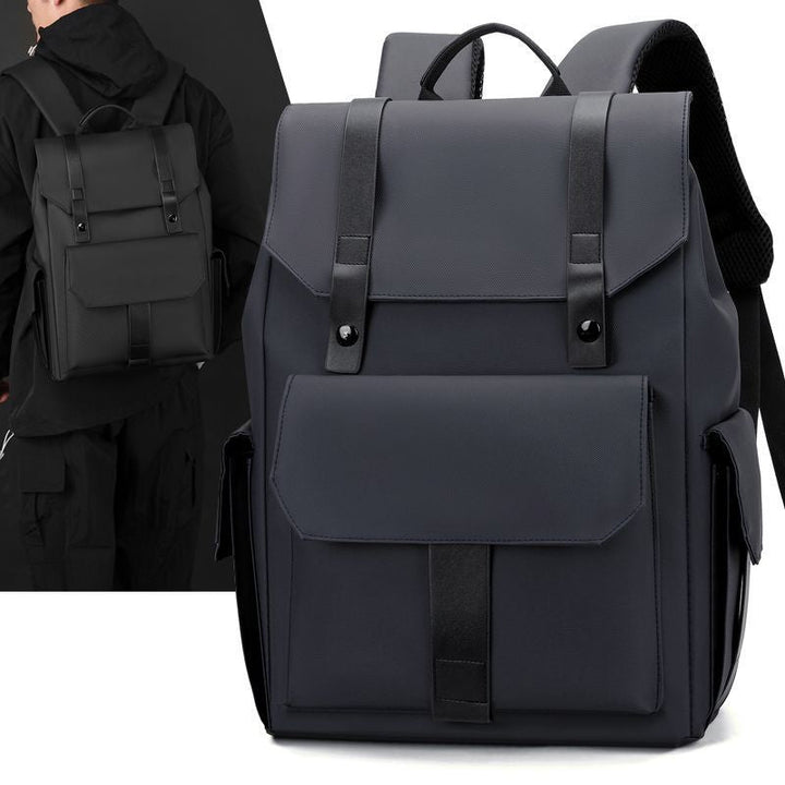 Elegant backpack with numerous compartments and reinforced back Kalsten