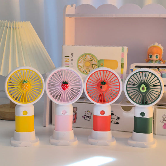 Ladies Portable Handheld Fan with Creative Flower Design Kalsten
