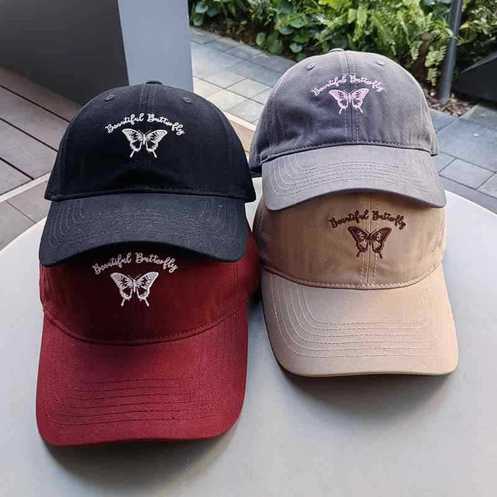 Women's Embroidered Butterfly Cap Kalsten