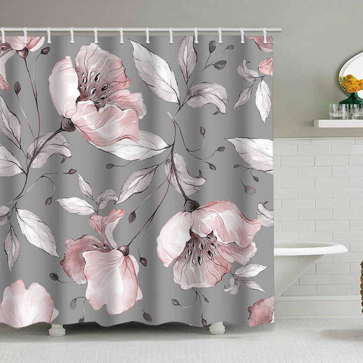 Floral Print Shower Curtain Kalsten