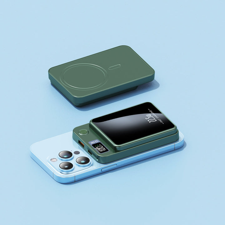 Portable fast-charge power bank with LED display and wireless charging function Kalsten