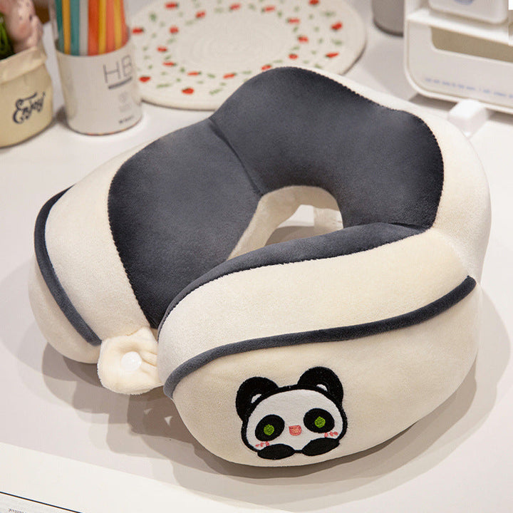 Ergonomic neck pillow with panda motif Kalsten