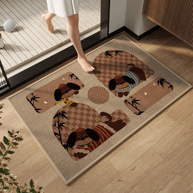 Elegant Modern Bathroom Mat Kalsten