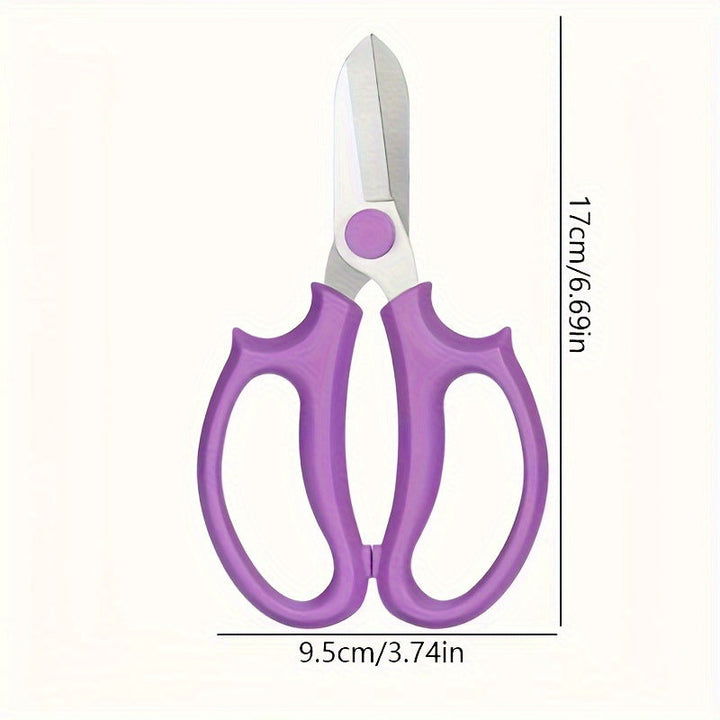 Compact stainless steel multi-purpose kitchen and craft scissors with Ergonomic non-slip handles Kalsten