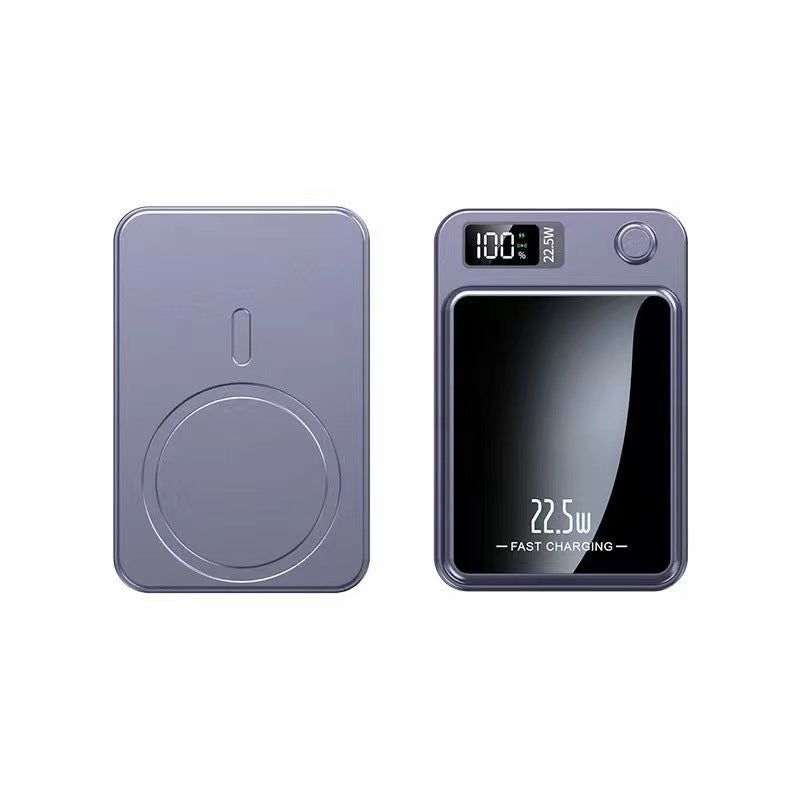 Portable charger with wireless fast charging capability and digital display Kalsten