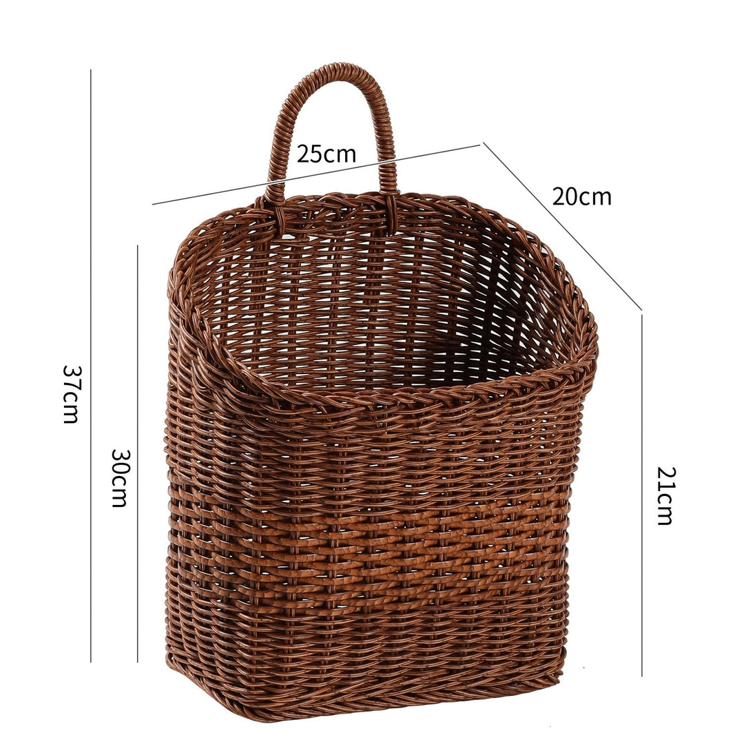 Handwoven Storage Basket with Ergonomic Handle Kalsten 1783754313