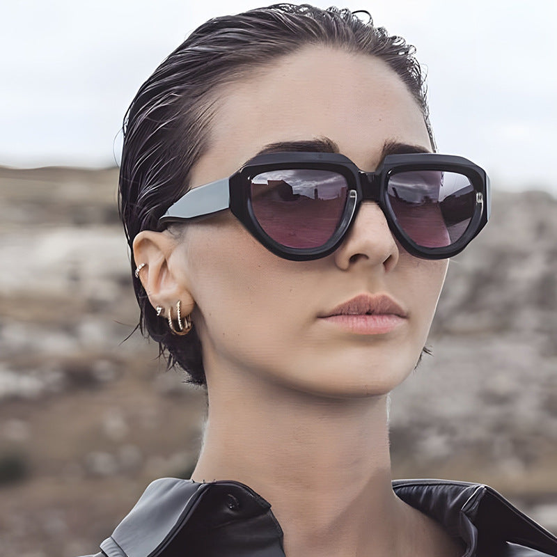 Women's fashionable sunglasses with unique, angular frame Kalsten