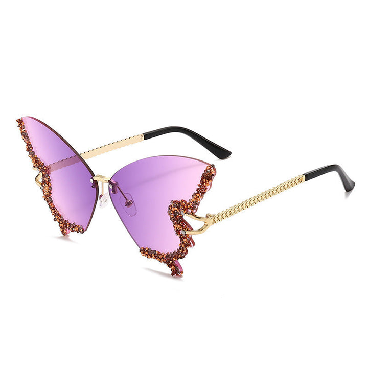Women's extravagant sunglasses with sparkling butterfly design Kalsten