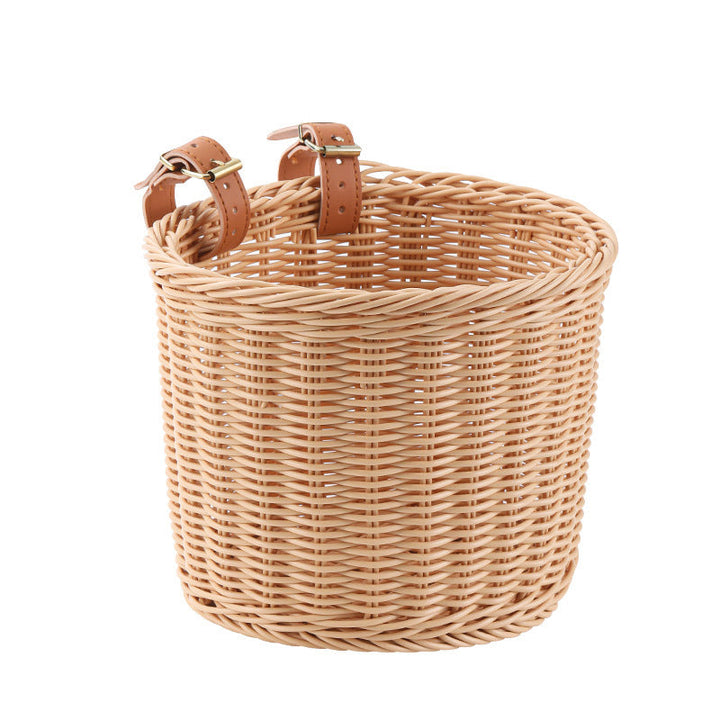 Ladies stylish basket with elegant leather straps Kalsten