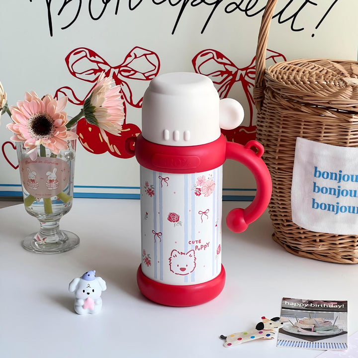Ladies Insulated Floral Pattern Thermos Bottle Kalsten